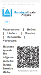 Mobile Screenshot of hausarztpraxis-nippes.de